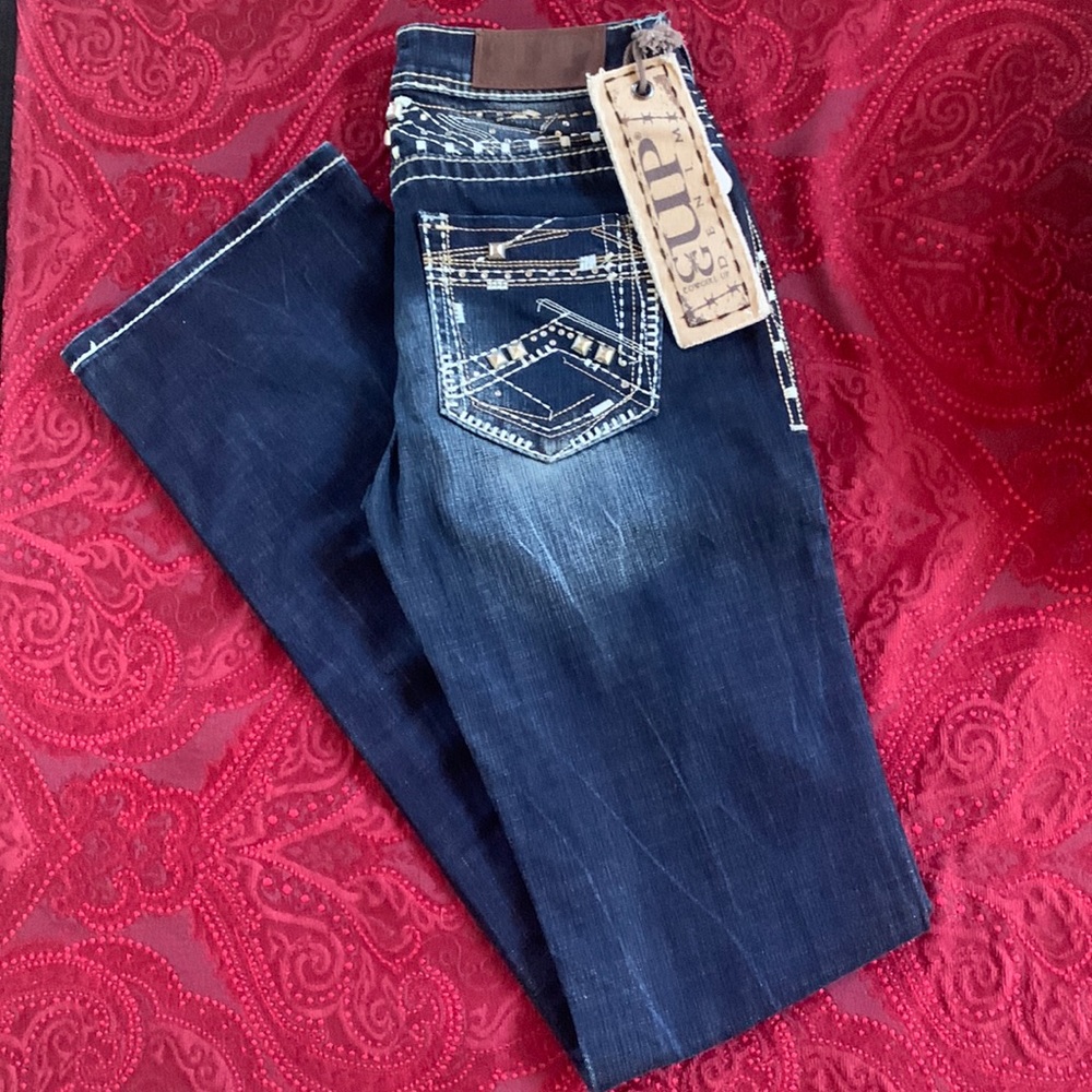 Cowgirl UP Denim Jeans size 27 Womens